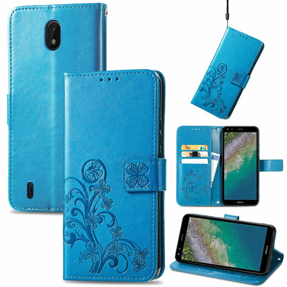 Four-leaf Clasp Embossed Buckle Mobile Phone Protection Leather Case with Lanyard & Card Slot & Wallet & Bracket Function, For Nokia  XR 20, For Nokia C01 Plus, For Huawei Maimang 10 SE, For Asus Zenfone 8 Flip