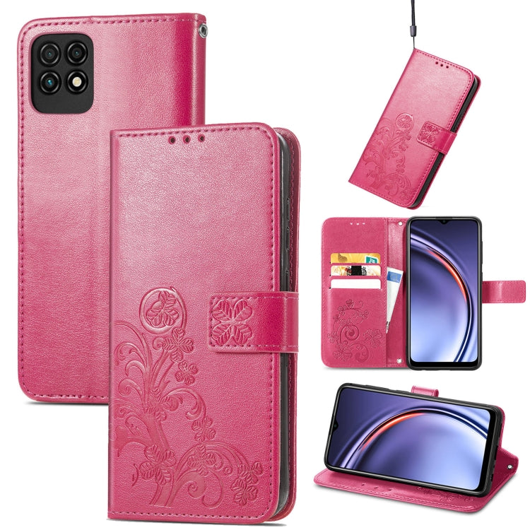 Four-leaf Clasp Embossed Buckle Mobile Phone Protection Leather Case with Lanyard & Card Slot & Wallet & Bracket Function, For Nokia  XR 20, For Nokia C01 Plus, For Huawei Maimang 10 SE, For Asus Zenfone 8 Flip