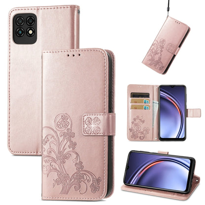 Four-leaf Clasp Embossed Buckle Mobile Phone Protection Leather Case with Lanyard & Card Slot & Wallet & Bracket Function, For Nokia  XR 20, For Nokia C01 Plus, For Huawei Maimang 10 SE, For Asus Zenfone 8 Flip