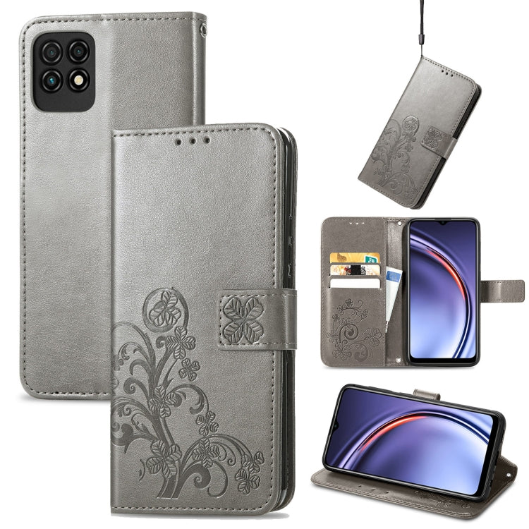 Four-leaf Clasp Embossed Buckle Mobile Phone Protection Leather Case with Lanyard & Card Slot & Wallet & Bracket Function, For Nokia  XR 20, For Nokia C01 Plus, For Huawei Maimang 10 SE, For Asus Zenfone 8 Flip