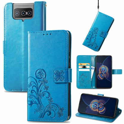 Four-leaf Clasp Embossed Buckle Mobile Phone Protection Leather Case with Lanyard & Card Slot & Wallet & Bracket Function, For Nokia  XR 20, For Nokia C01 Plus, For Huawei Maimang 10 SE, For Asus Zenfone 8 Flip