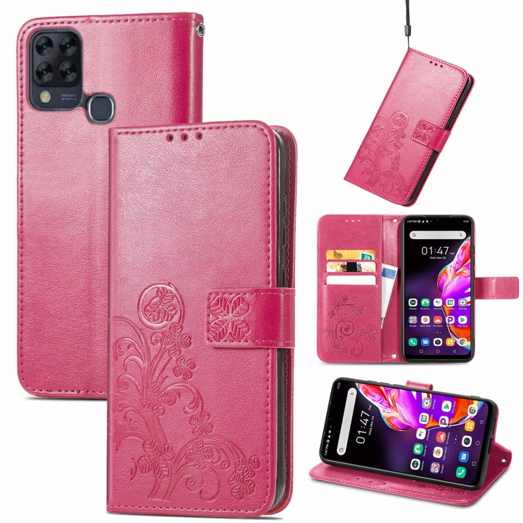 Four-leaf Clasp Embossed Buckle Mobile Phone Protection Leather Case with Lanyard & Card Slot & Wallet & Bracket Function, For Infinix Smart 5, For Infinix Note 10, For Infinix Note 8, For Infinix HOT 10T