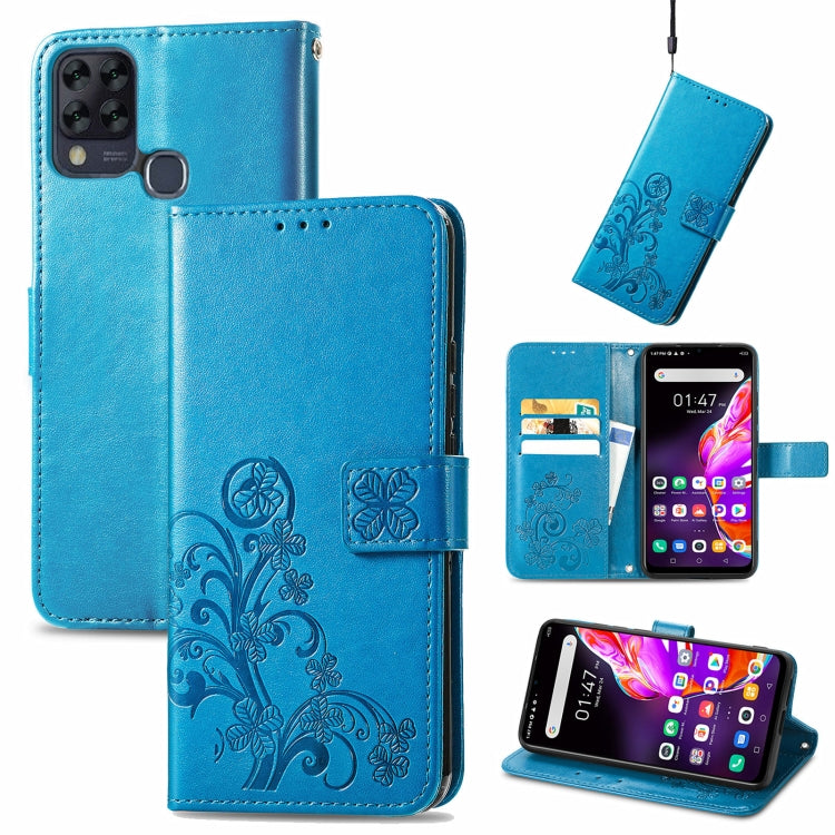 Four-leaf Clasp Embossed Buckle Mobile Phone Protection Leather Case with Lanyard & Card Slot & Wallet & Bracket Function, For Infinix Smart 5, For Infinix Note 10, For Infinix Note 8, For Infinix HOT 10T