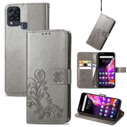 Four-leaf Clasp Embossed Buckle Mobile Phone Protection Leather Case with Lanyard & Card Slot & Wallet & Bracket Function, For Infinix Smart 5, For Infinix Note 10, For Infinix Note 8, For Infinix HOT 10T