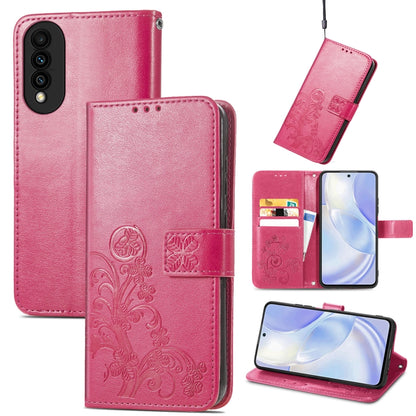 Four-leaf Clasp Embossed Buckle Mobile Phone Protection Leather Case with Lanyard & Card Slot & Wallet & Bracket Function, For Huawei nova 8 SE Youth, For Blackview A100