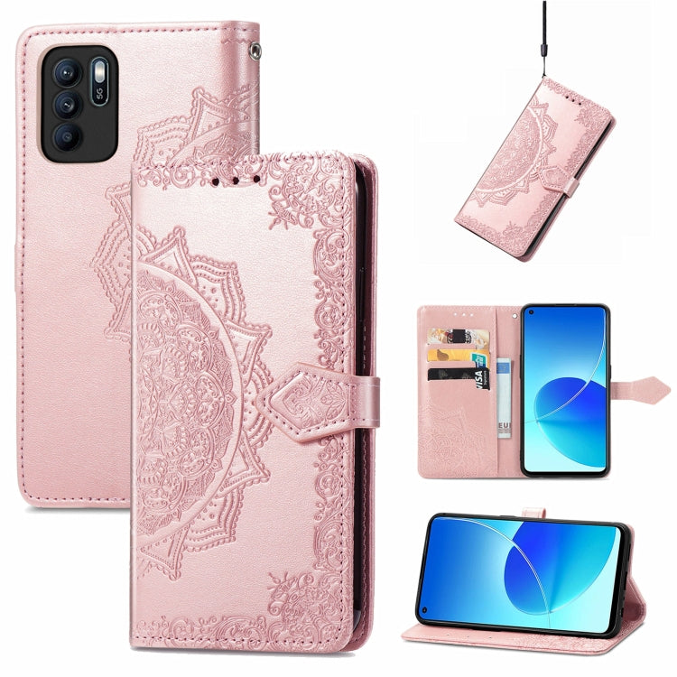 Mandala Embossing Pattern Horizontal Flip Leather Case with Holder & Card Slots & Wallet & Lanyard, For OPPO Reno6 Z, For OPPO Realme C20, For OPPO Realme GT Master, For vivo S7 E