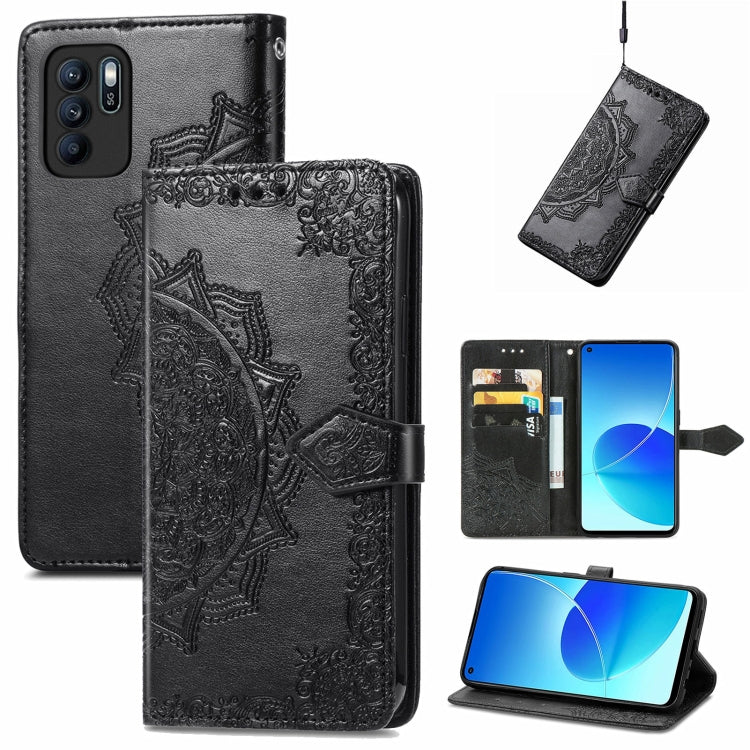 Mandala Embossing Pattern Horizontal Flip Leather Case with Holder & Card Slots & Wallet & Lanyard, For OPPO Reno6 Z, For OPPO Realme C20, For OPPO Realme GT Master, For vivo S7 E