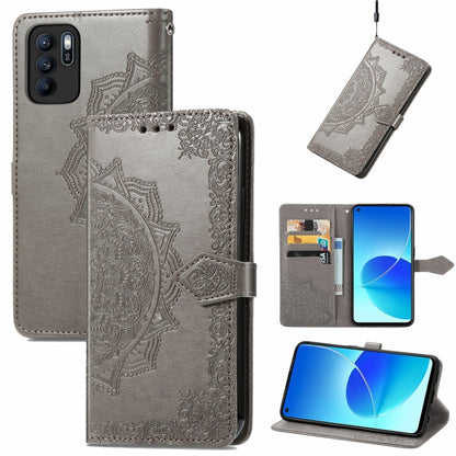 Mandala Embossing Pattern Horizontal Flip Leather Case with Holder & Card Slots & Wallet & Lanyard, For OPPO Reno6 Z, For OPPO Realme C20, For OPPO Realme GT Master, For vivo S7 E