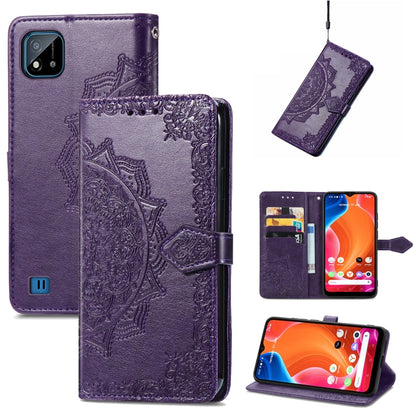 Mandala Embossing Pattern Horizontal Flip Leather Case with Holder & Card Slots & Wallet & Lanyard, For OPPO Reno6 Z, For OPPO Realme C20, For OPPO Realme GT Master, For vivo S7 E