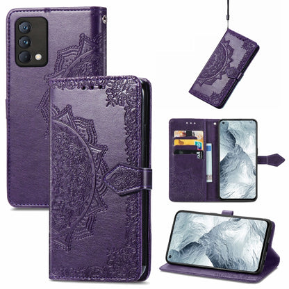 Mandala Embossing Pattern Horizontal Flip Leather Case with Holder & Card Slots & Wallet & Lanyard, For OPPO Reno6 Z, For OPPO Realme C20, For OPPO Realme GT Master, For vivo S7 E