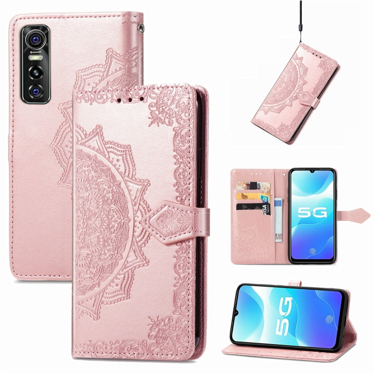 Mandala Embossing Pattern Horizontal Flip Leather Case with Holder & Card Slots & Wallet & Lanyard, For OPPO Reno6 Z, For OPPO Realme C20, For OPPO Realme GT Master, For vivo S7 E