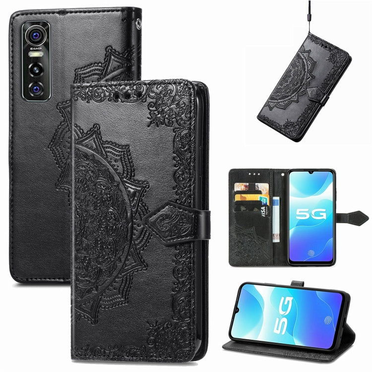 Mandala Embossing Pattern Horizontal Flip Leather Case with Holder & Card Slots & Wallet & Lanyard, For OPPO Reno6 Z, For OPPO Realme C20, For OPPO Realme GT Master, For vivo S7 E