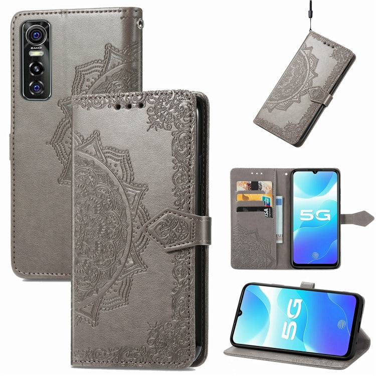 Mandala Embossing Pattern Horizontal Flip Leather Case with Holder & Card Slots & Wallet & Lanyard, For OPPO Reno6 Z, For OPPO Realme C20, For OPPO Realme GT Master, For vivo S7 E