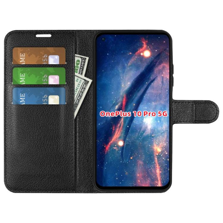 For OnePlus 10 Pro 5G Litchi Texture Horizontal Flip Protective Case with Holder & Card Slots & Wallet, For OnePlus 10 Pro 5G