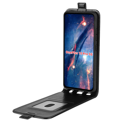 For OnePlus 10 Pro 5G  R64 Texture Single Vertical Flip Leather Phone Protective Case with Card Slots & Photo Frame, For OnePlus 10 Pro 5G