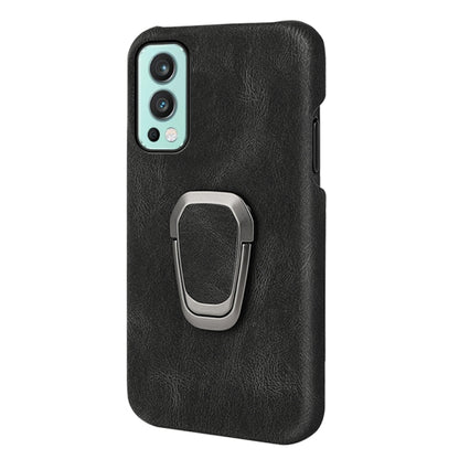 For OnePlus Nord 2 5G Ring Holder PU Phone Case, For OnePlus Nord 2 5G