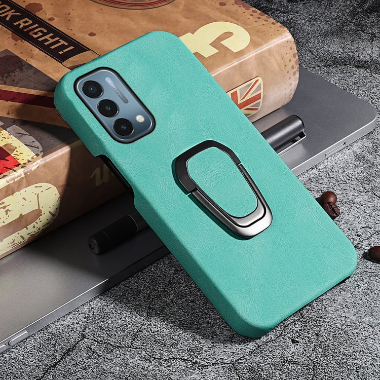For OnePlus Nord N200 5G Ring Holder PU Phone Case, For OnePlus Nord N200 5G