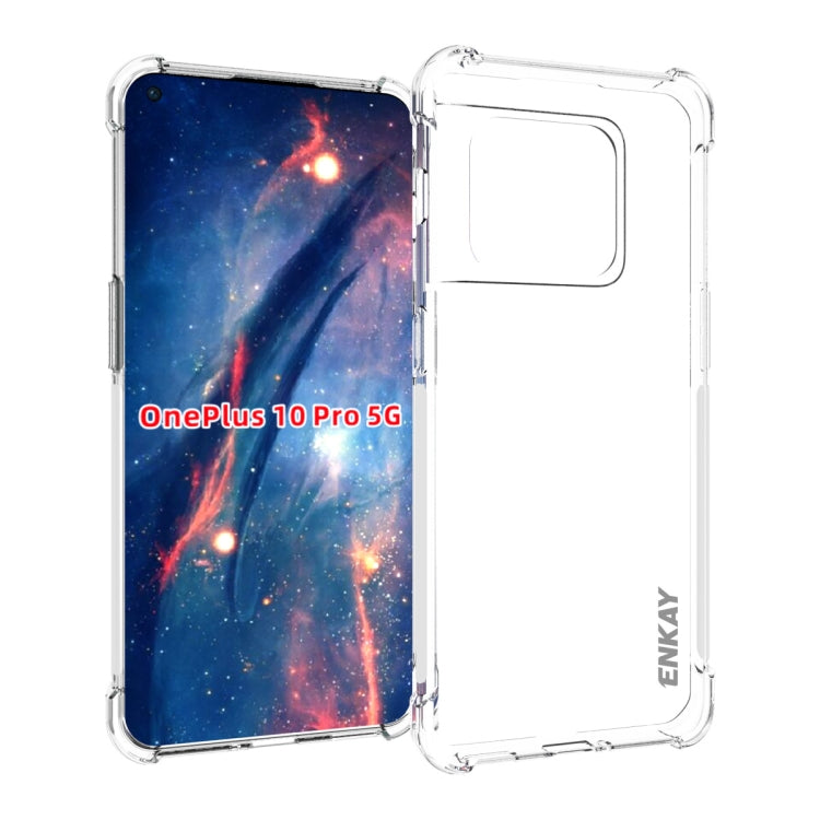 ENKAY Transparent TPU Shockproof Case, For OnePlus Nord N20 5G, For OnePlus 10 Pro 5G