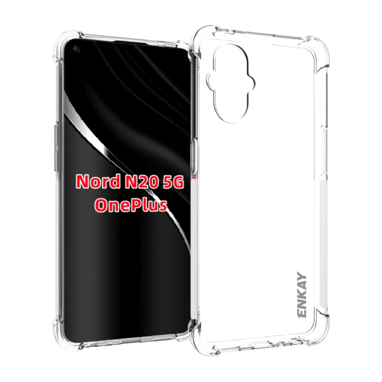 ENKAY Transparent TPU Shockproof Case, For OnePlus Nord N20 5G, For OnePlus 10 Pro 5G