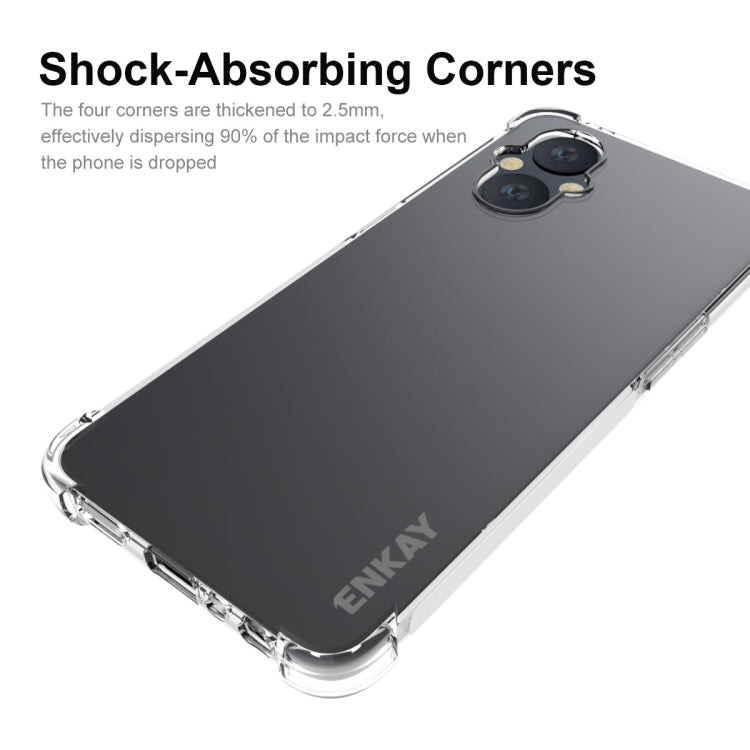 ENKAY Transparent TPU Shockproof Case, For OnePlus Nord N20 5G, For OnePlus 10 Pro 5G