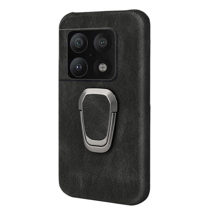 For OnePlus 10 Pro Ring Holder PU Phone Case, For OnePlus 10 Pro