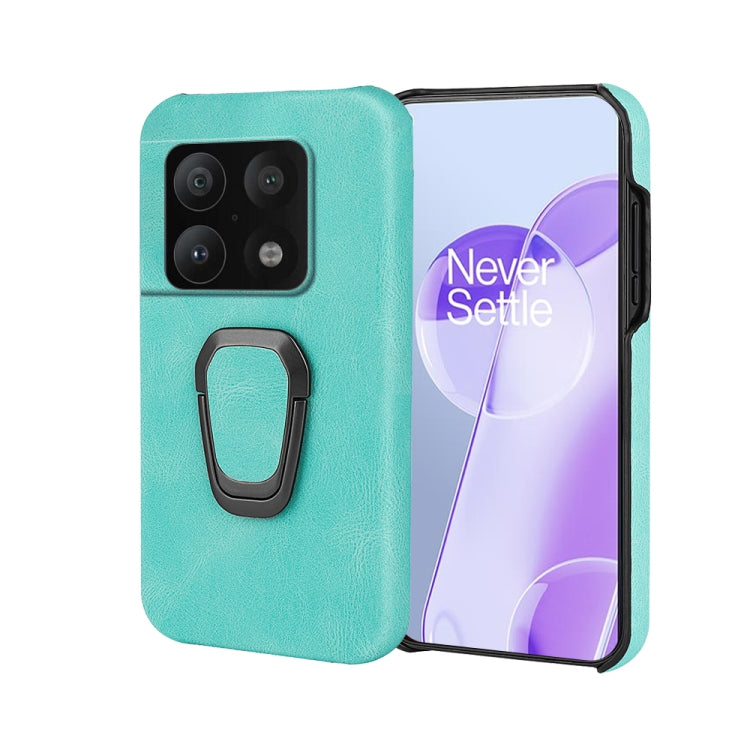 For OnePlus 10 Pro Ring Holder PU Phone Case, For OnePlus 10 Pro