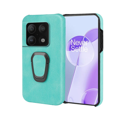 For OnePlus 10 Pro Ring Holder PU Phone Case, For OnePlus 10 Pro