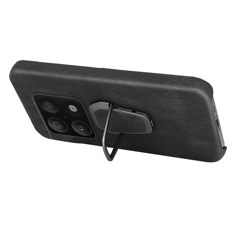 For OnePlus 10 Pro Ring Holder PU Phone Case, For OnePlus 10 Pro