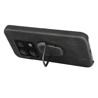For OnePlus 10 Pro Ring Holder PU Phone Case, For OnePlus 10 Pro