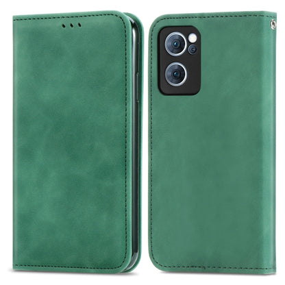 Retro Skin Feel Magnetic Flip Leather Case, For OPPO Reno7 5G, For OPPO Reno7 Pro 5G, For OPPO A16K, For vivo Y76s