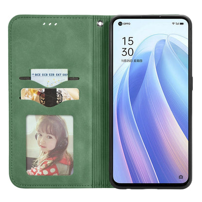 Retro Skin Feel Magnetic Flip Leather Case, For OPPO Reno7 5G, For OPPO Reno7 Pro 5G, For OPPO A16K, For vivo Y76s