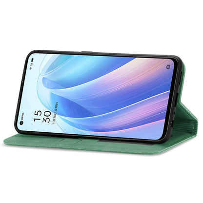 Retro Skin Feel Magnetic Flip Leather Case, For OPPO Reno7 5G, For OPPO Reno7 Pro 5G, For OPPO A16K, For vivo Y76s