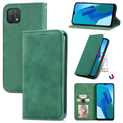Retro Skin Feel Magnetic Flip Leather Case, For OPPO Reno7 5G, For OPPO Reno7 Pro 5G, For OPPO A16K, For vivo Y76s