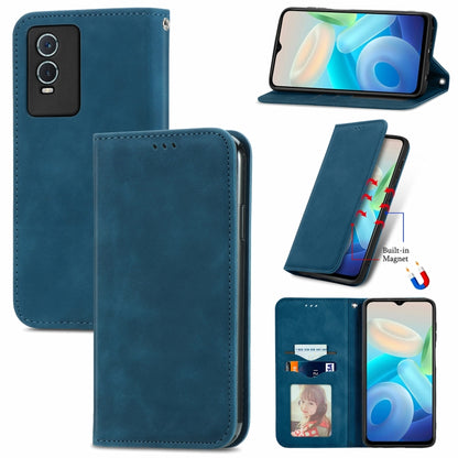 Retro Skin Feel Magnetic Flip Leather Case, For OPPO Reno7 5G, For OPPO Reno7 Pro 5G, For OPPO A16K, For vivo Y76s