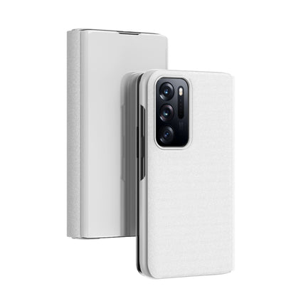 Plated Mirror Folding Flip Leather Phone Case with Holder, For OPPO Find N