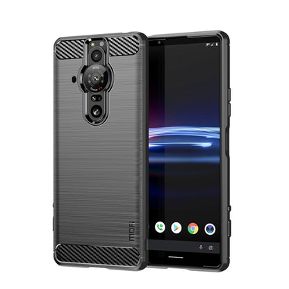 MOFI Gentleness Brushed Carbon Fiber Soft TPU Case, For Nokia G50, For Samsung Galaxy A53 5G, For Sony Xperia Pro-I, For OnePlus 10 Pro 5G, For OnePlus Nord CE 5G