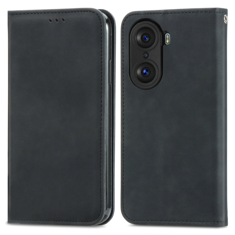 Retro Skin Feel Magnetic Horizontal Flip Leather Phone Case, For Honor 60 Pro, For TCL 10L, For TCL 20 XE, For TCL 20B