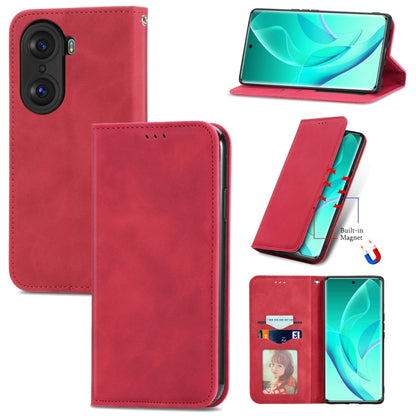 Retro Skin Feel Magnetic Horizontal Flip Leather Phone Case, For Honor 60 Pro, For TCL 10L, For TCL 20 XE, For TCL 20B