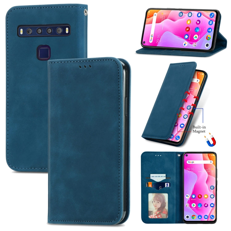 Retro Skin Feel Magnetic Horizontal Flip Leather Phone Case, For Honor 60 Pro, For TCL 10L, For TCL 20 XE, For TCL 20B