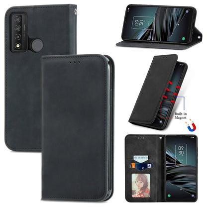 Retro Skin Feel Magnetic Horizontal Flip Leather Phone Case, For Honor 60 Pro, For TCL 10L, For TCL 20 XE, For TCL 20B