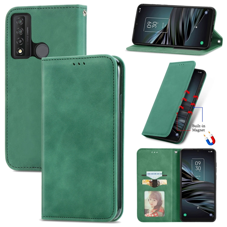 Retro Skin Feel Magnetic Horizontal Flip Leather Phone Case, For Honor 60 Pro, For TCL 10L, For TCL 20 XE, For TCL 20B