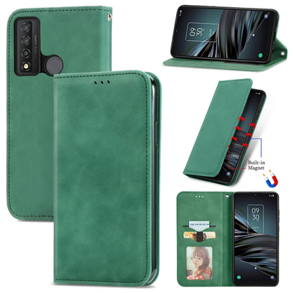 Retro Skin Feel Magnetic Horizontal Flip Leather Phone Case, For Honor 60 Pro, For TCL 10L, For TCL 20 XE, For TCL 20B