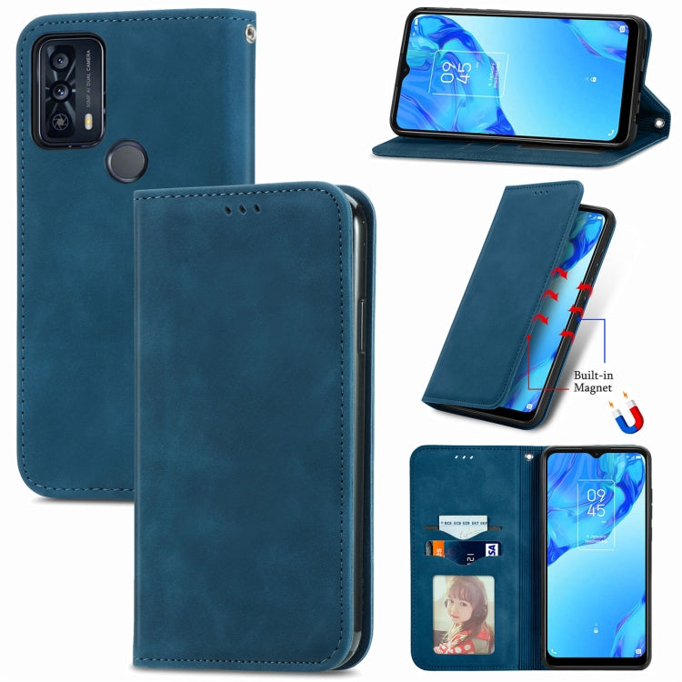 Retro Skin Feel Magnetic Horizontal Flip Leather Phone Case, For Honor 60 Pro, For TCL 10L, For TCL 20 XE, For TCL 20B