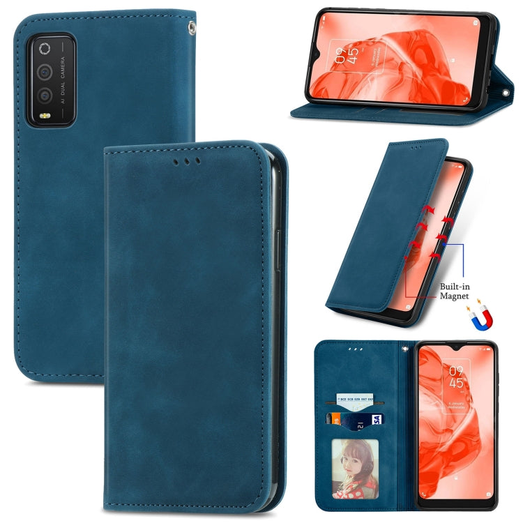 Retro Skin Feel Magnetic Horizontal Flip Leather Phone Case, For TCL 205, For OnePlus 10 Pro