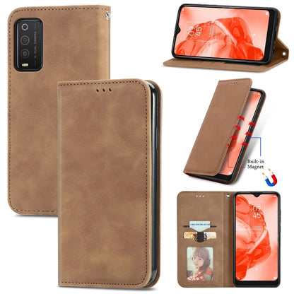 Retro Skin Feel Magnetic Horizontal Flip Leather Phone Case, For TCL 205, For OnePlus 10 Pro