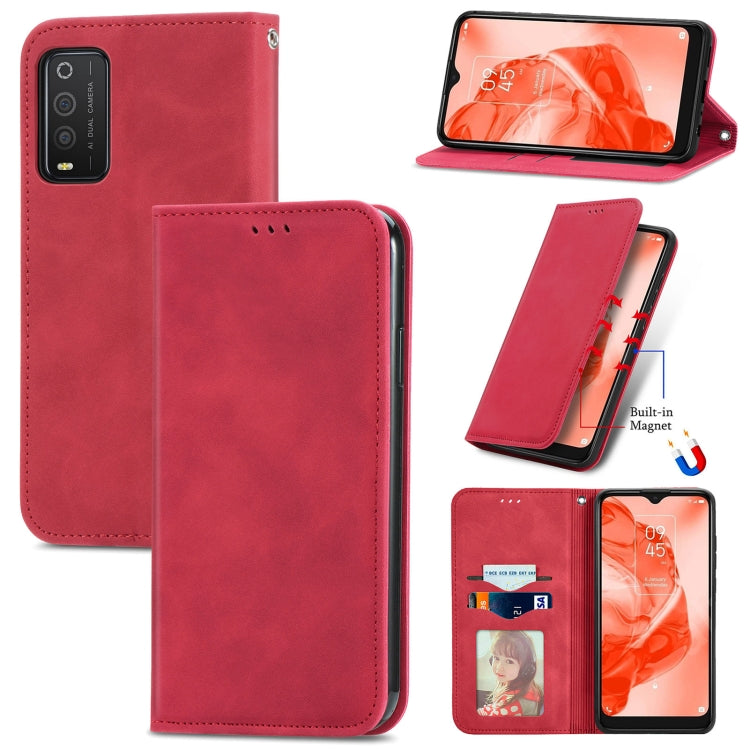 Retro Skin Feel Magnetic Horizontal Flip Leather Phone Case, For TCL 205, For OnePlus 10 Pro