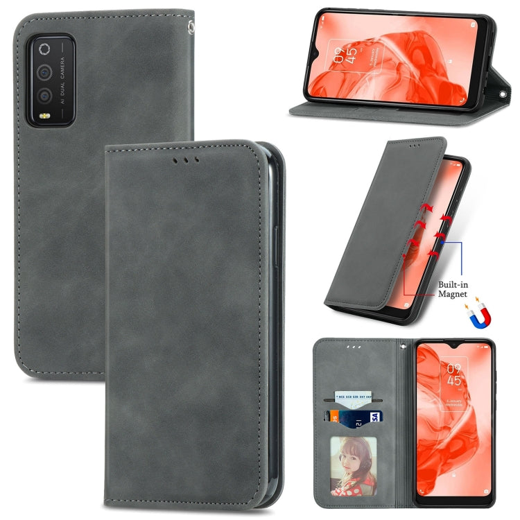 Retro Skin Feel Magnetic Horizontal Flip Leather Phone Case, For TCL 205, For OnePlus 10 Pro