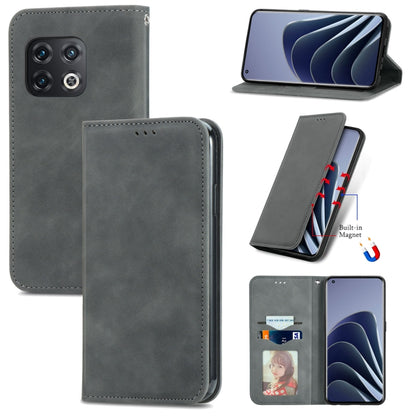 Retro Skin Feel Magnetic Horizontal Flip Leather Phone Case, For TCL 205, For OnePlus 10 Pro