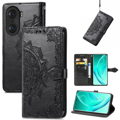 Mandala Flower Embossed Horizontal Flip Leather Phone Case, For Honor 60 Pro, For OnePlus 10 Pro, For ZTE Blade A31, For TCL 10L