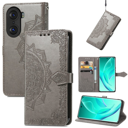 Mandala Flower Embossed Horizontal Flip Leather Phone Case, For Honor 60 Pro, For OnePlus 10 Pro, For ZTE Blade A31, For TCL 10L